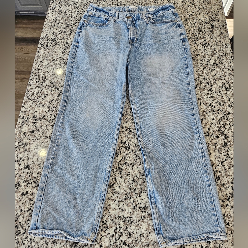 Good American 90's Icon High rise  Straight Leg Denim Jeans